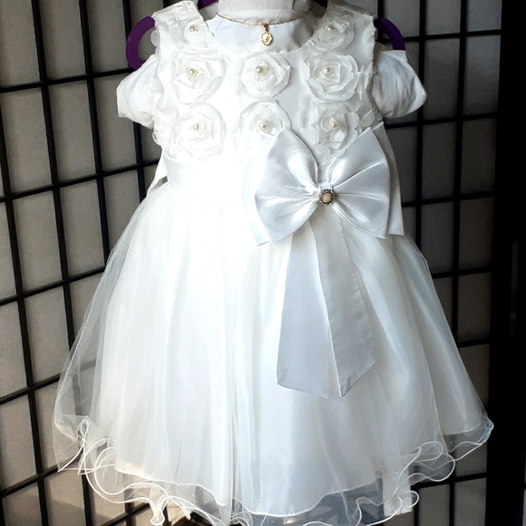 Dress formal for baby, baptismal or party 12-18 m